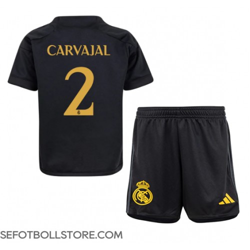 Real Madrid Daniel Carvajal #2 Replika babykläder Tredjeställ Barn 2023-24 Kortärmad (+ korta byxor)